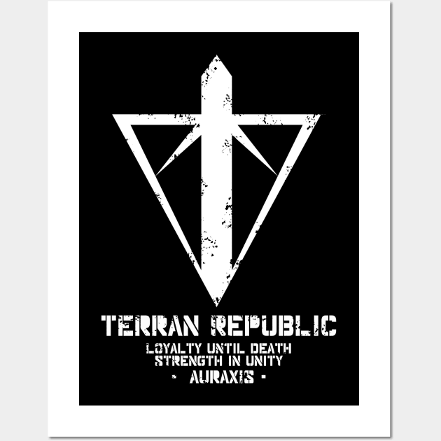 Planetside 2 | Large Terran Republic Weathered Logo Wall Art by teethehee